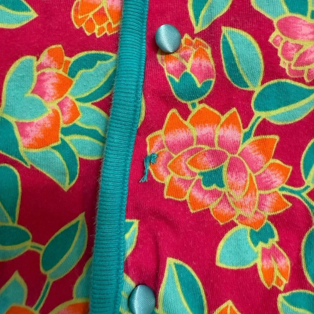 Vintage Gymboree‎ girls rainbow tag reversible sweater tulip teal blue